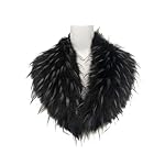 Bellivera Faux Fur Collar Women's Neck Warmer Scarf Wrap,Shawl for Winter Coat Bellivera Faux Fur Collar Women's Neck Warmer Scarf Wrap,Shawl for Winter Coat