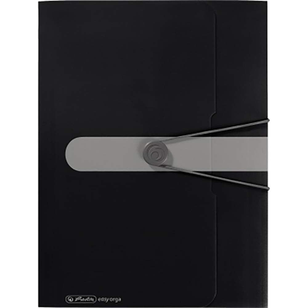 Herlitz 11205986 Polypropylene (PP) Black Square Cut Folder 11205986