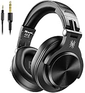 OneOdio A70 Cuffie Bluetooth Over Ear, Cuffie Cablate e Wireless Stereo con  Microfono, 72 Ore di Riproduzione, CVC 8.0, Jack 3,5 mm e 6,35 mm,  Pieghevole, Cuffie per DJ, Chitarra, Cellulare, PC,