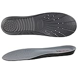 LEAGY Men's & Women's Memory Foam Orthopedic Silica Gel Black Shoe Insole, Shoes with Arch Support, Running Shoes, Shoes Flat Feet, Foot Pain, Foot Care, Slippers with Arch Support, 6-10 (US)