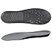 LEAGY Memory Foam Orthopedic Silica Gel Black Shoe Insole, Shoes with Arch Support, Running Shoes, Foot Pain, Foot Care, Slippers with Arch Support (6-9 US Medium)