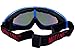 MOTINE Outdoor Sports Ski Goggles,UV Protection Windproof Ski Glasses for CS Army Tactical Military,Snowmobile,Bicycle,Motorcycle (Black&Blue)