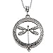 DragonFly Necklace Pendant Silver Tone Magnifying Glass Gift for Prefect Great Grandma Gifts