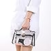 kilofly Women's Purse Small Transparent Shoulder Crossbody Clear Clutch + Wallet