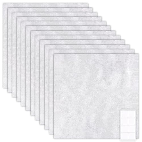 JYSNOW Pack of 12 Cooker Hood Filter, Universal Use Cooker Hood Filter, Can Be Cut to Size, Anti-Odor Retains Grease and Moisture, for All Standard Range Hoods