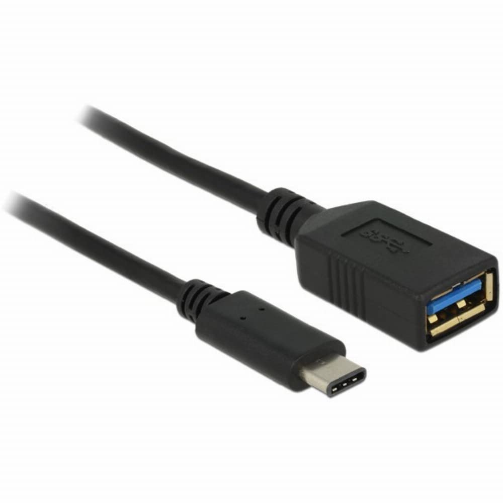 DeLOCK Adaptor Cable USB 3.1 Gen 1 USB Type C Male to USB A Female 15 cm Black