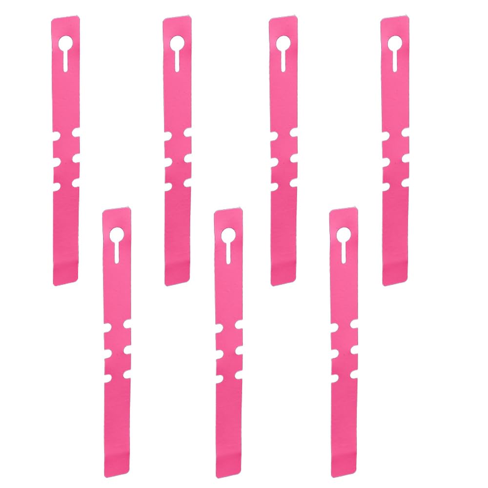 100Pcs Plant Labels, Pink Plastic Adjustable Tree Hanging Labels Wrap Around Garden Plant Markers Name Tag for Seed Vegetable Flower Potted Plants Gardening, 2x21cm