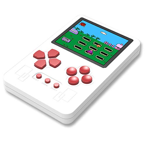 Beico Portable Handheld Game Console for Kids and Adults with Built in 318 Classic Old Style Video Games Perfect for Holiday or Travel Entertainment Children Birthday Gift (White)