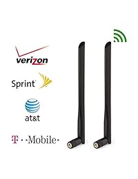 Bingfu - Antena de 3 dBi SMA (2 unidades) para mando a distancia inalámbrico 4G LTE con enrutador de pasillo, DTU SMS con alarma y abrebotellas para teléfono móvil, teléfono móvil, señal de aumento, cámara de caza