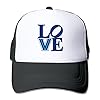 SAXON13-For-Men-Women-Baseball-caps-Mesh-Back-Love-Villanova-University-Hat-Caps-Black