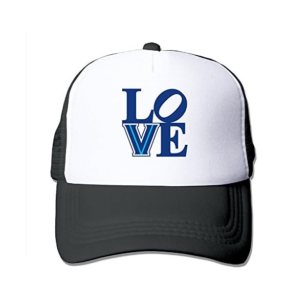 SAXON13-For-Men-Women-Baseball-caps-Mesh-Back-Love-Villanova-University-Hat-Caps-Black
