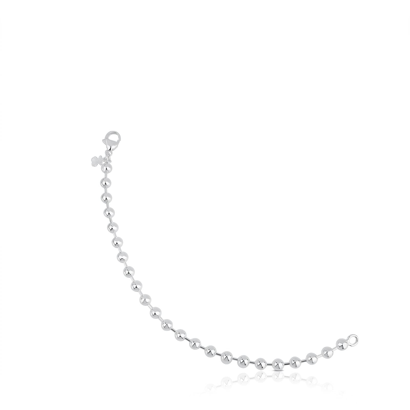 TOUS Sterling silver bracelet for women with bear pattern 0.5cm, 18cm long, classic and elegant, TOUS Basics collection