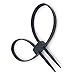 MAYMII Heavy Duty Police Nylon Black Double Zip Ties Handcuffs Cable Ties UV Disposable 20 Pack