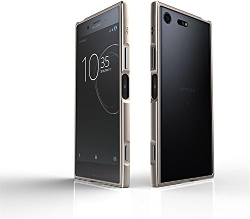 Xperia XZ Premium(XZP) Bumper,DAYJOY Arc Style Aurora Series High Precision Diamond Cutting Ultra Slim Aluminum Metal Protective Bumper Frame Case with Lanyard for Sony Xperia XZ Premium (Golden)