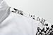 SSLR Men's Flowered Regular Fit Short Sleeve Button Down Shirts (X-Large, White Black)