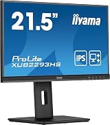 iiyama XUB2293HS-B5 21.5" Full HD IPS 4ms FreeSync LCD Monitor 150mm HA Stand view 11