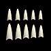 VIVACE Natural Stiletto 500pcs Artificial Fake Nail Tips 10 Sizes For Nail Salon Nail Shop