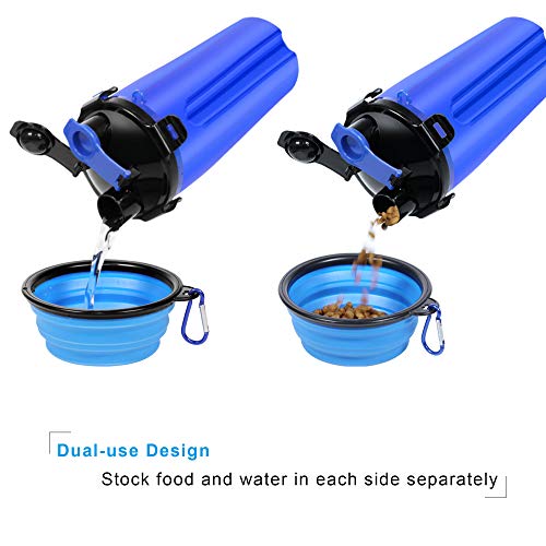 UPSKY Dog Water Bottle Dog Bowls for Traveling Pet Food Container 2-in-1 with Collapsible Dog Bowls, Outdoor Dog Water… - Image 3