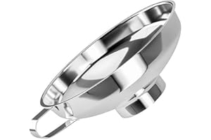 Stainless Steel Wide Mouth Funnel, Large Kitchen Funnel for Oil, Wine & Powder, Easy Pouring Liquid