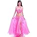 ROYAL SMEELA Belly Dance Costume Set for Women Belly Dance Bra and Belt Chiffon Dancing Skirts Professional Outfit 3pcs