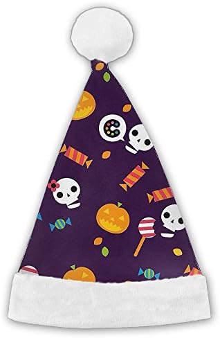 Halloween Wallpaper Holiday Traditional Velvet Christmas Santa Hat For Christmas Party Celebration