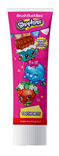 Brush Buddies Shopkins Travel Bubble Gum Toothpaste