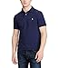 Polo Ralph Lauren Mens Custom Fit Mesh Polo Shirt (Navy, Large)