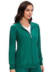 COZYFIT Scrub Jackets for Woman, Zip Front Nurse