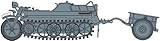 Dragon Models Sd.Kfz.2 Kettenkrad Early Production with Infanteriekarren (Infantry Cart) (1/35 Scale)