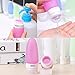 Qihui Leak Proof Silicone Toiletry Travel Bottles Set Protable Squeezable and Refillable Bottle Container FDA Certificated TSA Approved BPA Free Airline Carry-Ons (36ml 4pack)