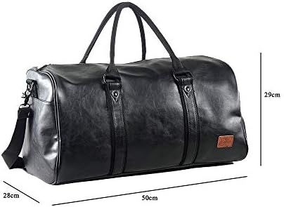 Mioy Vintage Waterproof Travel Tote Luggage Bag leather Large Capacity Men's Weekender Duffel Bag 3 Mioy Vintage Waterproof Travel Tote Luggage Bag leather Large Capacity Men's Weekender Duffel Bag