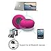 Stalion SS-SHWER-BTPNK Portable Bluetooth 3.0 Waterproof Shower Speaker for iOS, Android and Windows Devices - Fuchsia Pink
