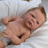 EURORA Reborn Baby Dolls Boys 18 Inch, Silicone Body Boy Doll with Clothes and Bottles for Kids Age 3+