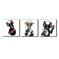 signwin-3 Piece Canvas Wall Art-Funny Animals-Canvas Prints Home Artwork Decoration for Living Room,Bedroom - 12