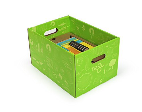 90 Piece Tegu Classroom Magnetic Wooden Block Set, Tints