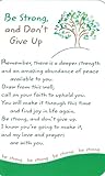 Wallet Cards - Be Strong, and Don't Give Up