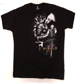 Diablo III Tyrael Side Men Black T-Shirt (S)