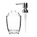 seafulee Soap and Lotion Dispenser Pump, for Kitchen or Bathroom Countertops - Clear/Chrome - 12 OZ (Clear)
