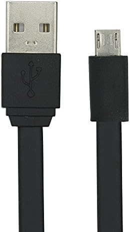 Avoomo Micro-USB to USB Flat Style Cable High Speed Charge Sync Transfer Samsung, HTC, Nokia, Android and More (Black)
