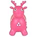 Best Choice Products Kids Pink Deer Hopper, Inflatable Jumping Deer Ride-on Bouncy Pump Included