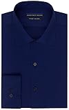 Geoffrey Beene Fitted No Iron Sateen Dress Shirt - Yacht Club Blue