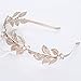 (2 Pack) Roman Goddess Leaf and Star Branch Dainty Bridal Hair Crown HeadBand