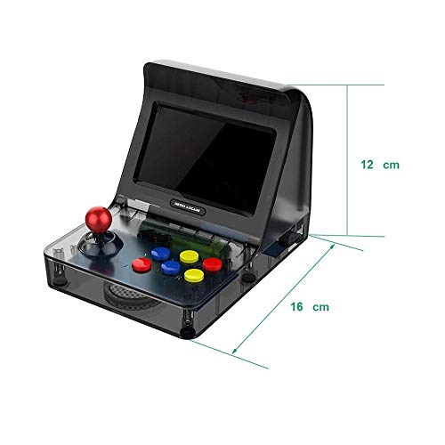 Moligh doll Retro Game Console Portable Game Console 16GB 4.3 Full View TFT Screen 3000 Classic Games ,Support Transplant Games /Arcade games/CP1/CP2/NEOGEO/GBA/SFC/M