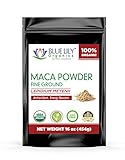 Blue Lily Organics Maca Powder Gelatinized, From Peru, Max-Bioavalability, Non-GMO 1 Lb