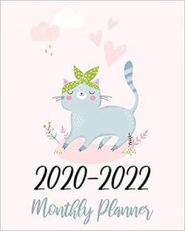 Buy 2020 2022 Monthly Planner Pink Cute Cat 36 Months Calendar Agenda Schedule Organizer January 2020 To December 20222 With Holidays And Inspirational Quotes Book Online At Low Prices In India 2020 2022 Pink January 2022 Calendar