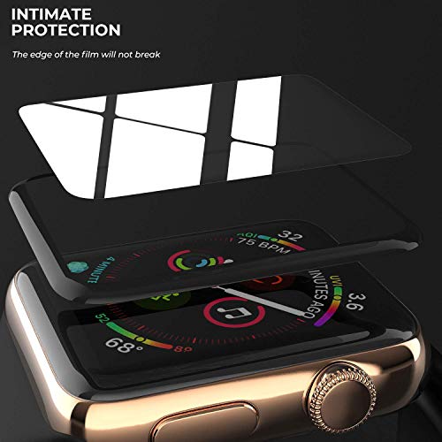 Screen Protector Compatible with 3D Apple Watch 44mm (iWacth 4 Compatible) Curved Tempered Glass Screen Protector with Max Coverage Anti-Scratch Anti-Bubble HD Clear LCD Cover Premium Guard 3-Pack - Thumbnail 4