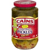 Cains Sweet Mixed Pickles, 22 Fl Oz Jar