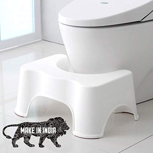 Advise Perfect Posture Plastic Squat Potty Step Stool for Western Toilet Scientific Angle PFB