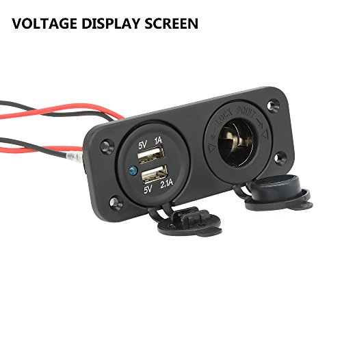 Marine Dual USB Socket EZYKOO Panel Power Outlet Socket Jack  Import It All