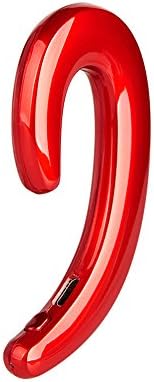 V4.1 Bluetooth Headphone, Virwir Ear Hook Wireless Earbuds Built In Mic, Instead of Bone Conduction Headphones 6 Hrs Playing Time Bluetooth Sport Earpiece for iPhone X, Android Headset - Red